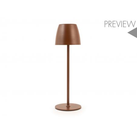 Lampara led recagable cobre