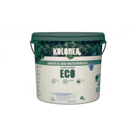 Esmalte al agua blanco satinado 4 LT KOLOREA