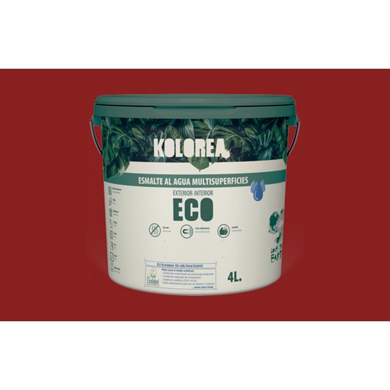 Esmalte al agua rojo carruajes satinado 250 ml KOLOREA