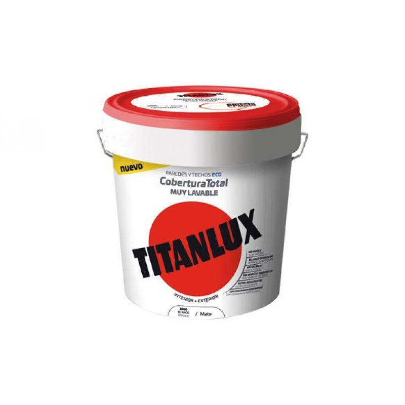 Pintura plastica 4 lt blanco TITAN