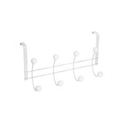 Percha sobrepuerta blanco