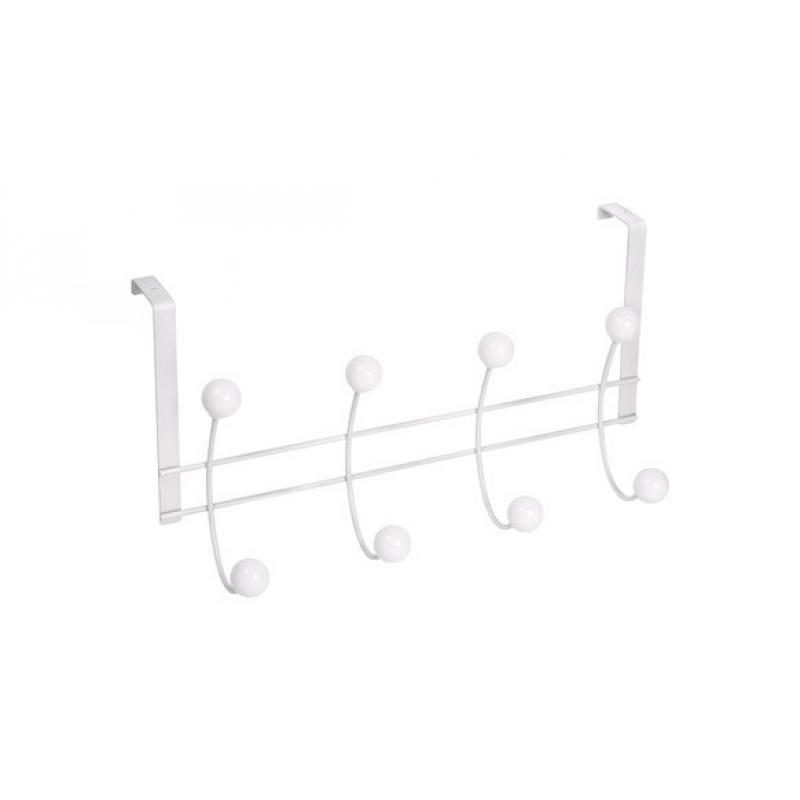 Percha sobrepuerta blanco