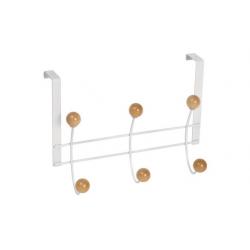 Percha sobrepuerta blanco