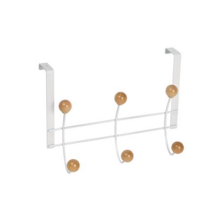 Percha sobrepuerta blanco
