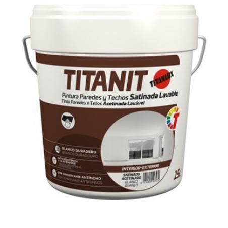 Pintura plastica blanco 4 lt TITAN