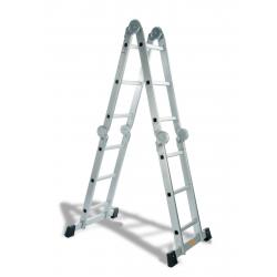 Escalera multiposicion con plataforma