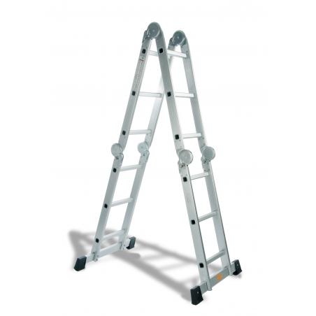 Escalera multiposicion con plataforma