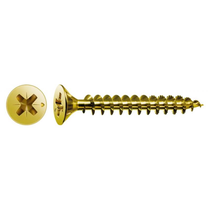 Tornillo rosca madera bicromatado