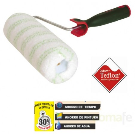 RODILLO 220X60MM FIBRA TEFLON ANTIGOTA PAREDES Y TECHOS LISO - Imagen 1