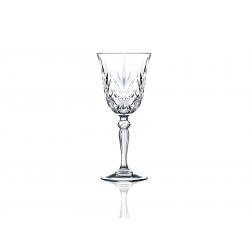 Copa agua/vino vidrio tallado