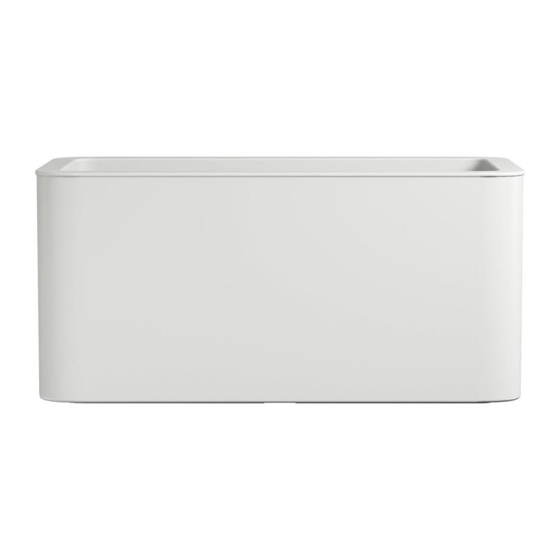 Jardinera rectangular 80x40x38 cm blanco