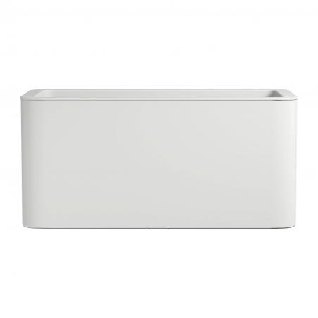 Jardinera rectangular 80x40x38 cm blanco