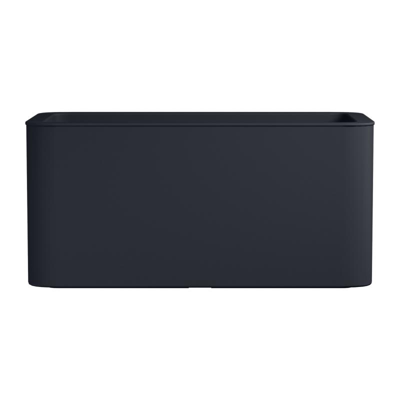 Jardinera rectangular 80x40x38 cm gris antracita