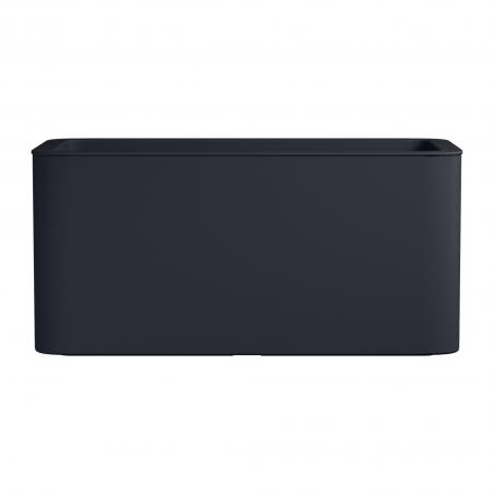 Jardinera rectangular 80x40x38 cm gris antracita