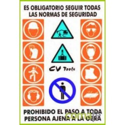 CARTEL COMBINADO 1X0,70 MT PVC - Imagen 1