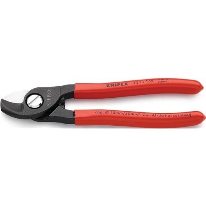 CORTACABLES LONGITUD 165 MM REVESTIMIENTO DE PLÁSTICO KNIPEX