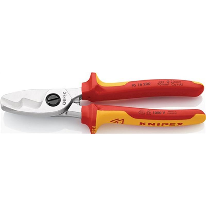 CORTACABLES LONGITUD 200 MM CABEZA CROMADA VDE MANGUITOS MUL