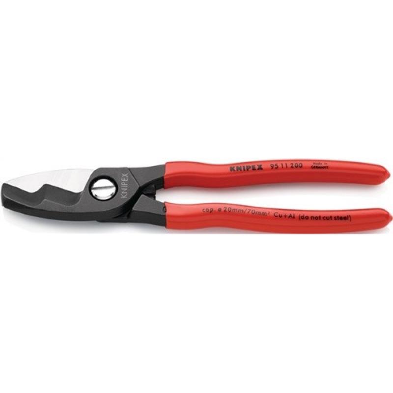 CORTACABLES LONGITUD 200 MM REVESTIMIENTO DE PLÁSTICO KNIPEX