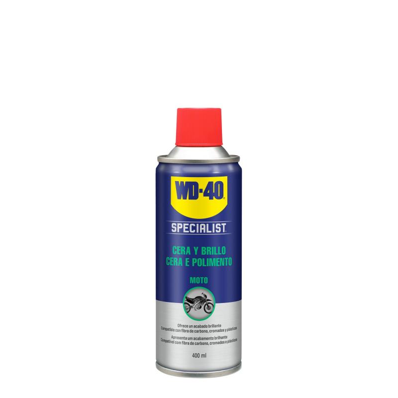 CERA Y BRILLO SPRAY DOBLE ACCION 400 ML SPECIALIST MOTORBIKE