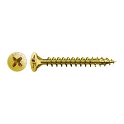 Tornillo rosca madera cabeza plana