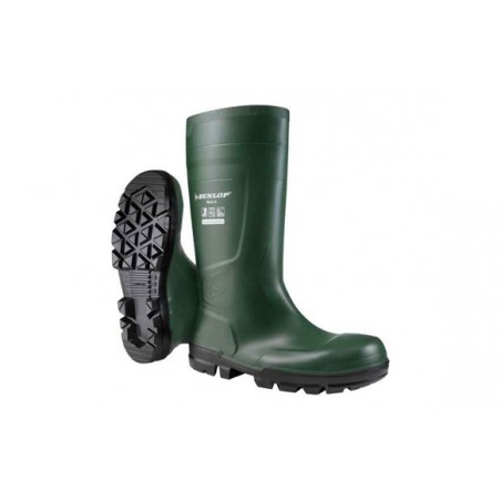 Bota agua seguridad T-46 verde DUNLOP