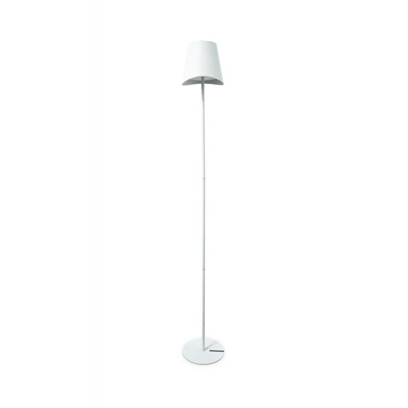 Lampara pie recargable blanco