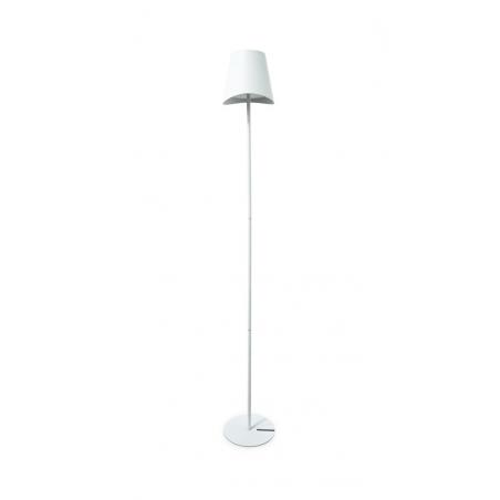 Lampara pie recargable blanco