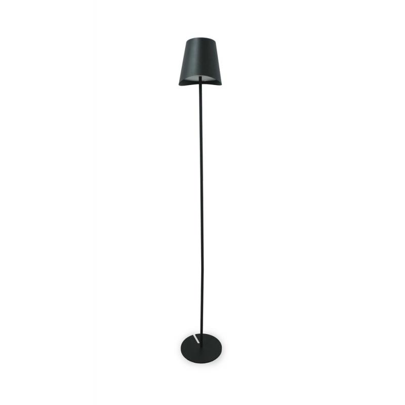 Lampara pie recargable negro