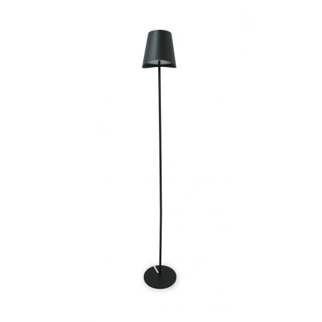 Lampara pie recargable negro