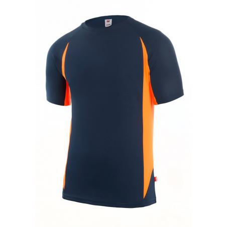 Camiseta tecnica m/corta T-XXL azul/naranja