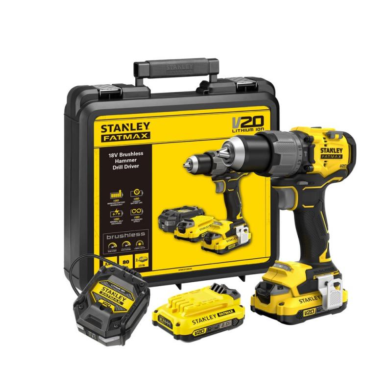 Taladro percutor bateria 18V STANLEY