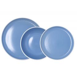 Vajilla ceramica Moana 12 piezas color azul