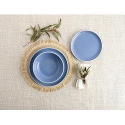 Vajilla ceramica Moana 12 piezas color azul