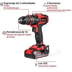 Taladro percutor bateria 18V