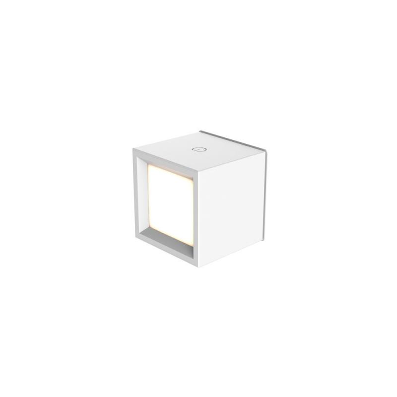 Aplique pared cuadrado inalambrico blanco