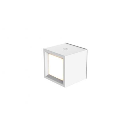 Aplique pared cuadrado inalambrico blanco