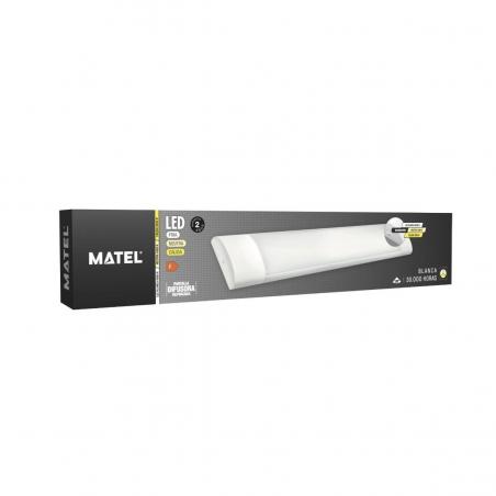 Pantalla led 24W 60 cm aluminio blanco