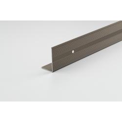 Canto peldaño tornillo 2 m aluminio plata