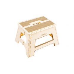 Taburete plegable escalon beige 29x22x22 cm