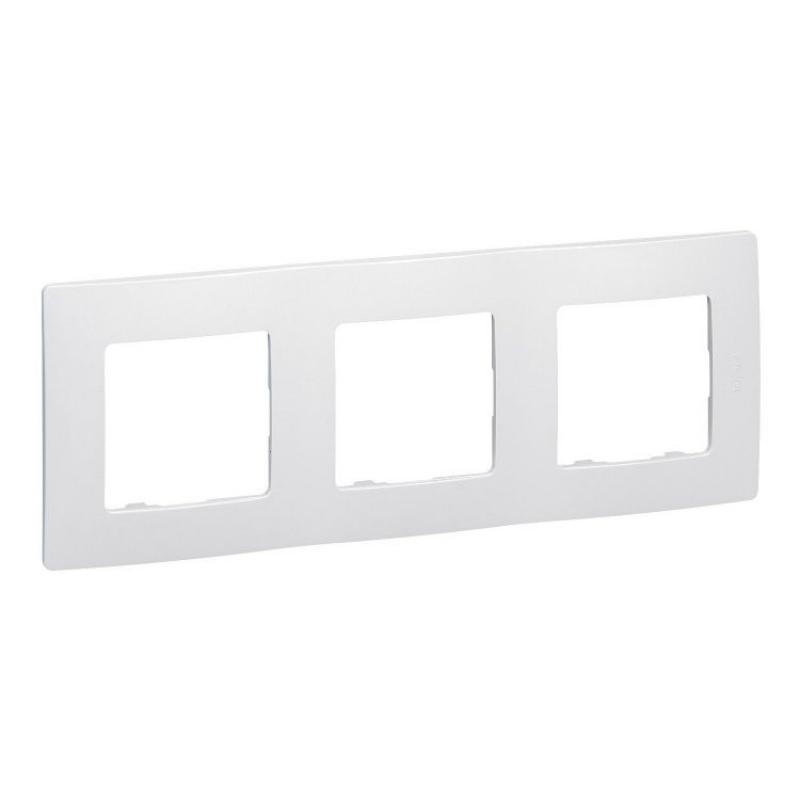 Marco 3 elementos Niloe blanco LEGRAND