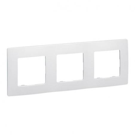 Marco 3 elementos Niloe blanco LEGRAND