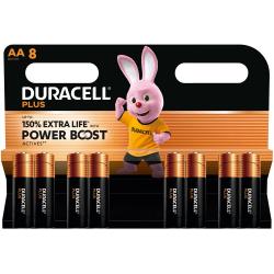Pila alcalina Power Boost LR-6 AA (8 ud) DURACELL