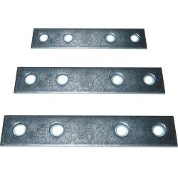 Placa ensamble recto 100x15x2 mm cincado