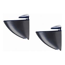 Soporte estante Junior Clip (2 ud) negro
