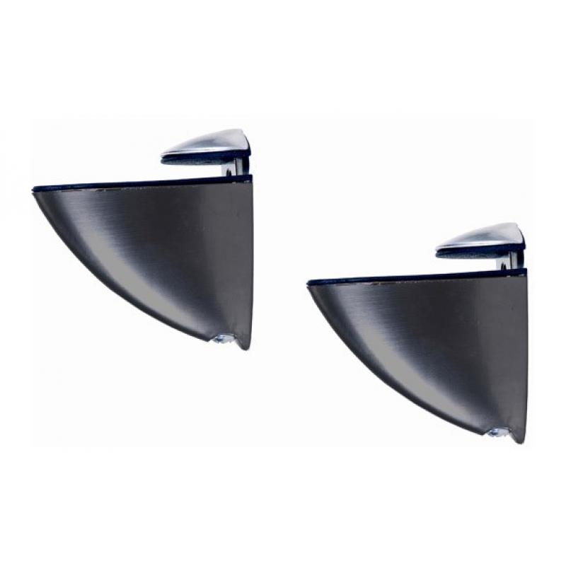 Soporte estante Microclip (2 ud) negro