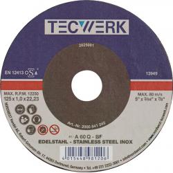 Disco corte recto inox 125x1 mm