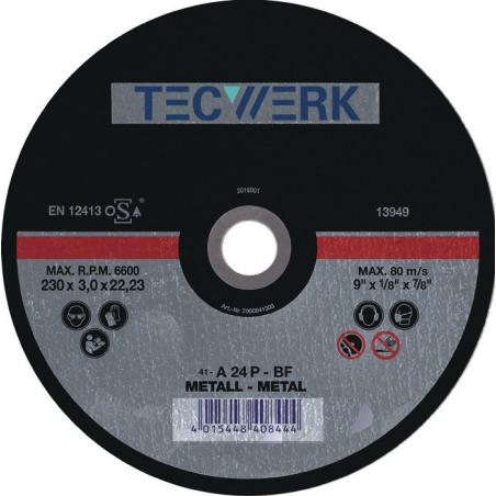 Disco corte recto acero 125x1 mm