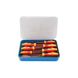 Juego destornilladores aislados 8 pz