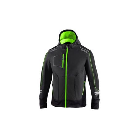 Chaqueta Tech Softshell talla M gris/verde SPARCO