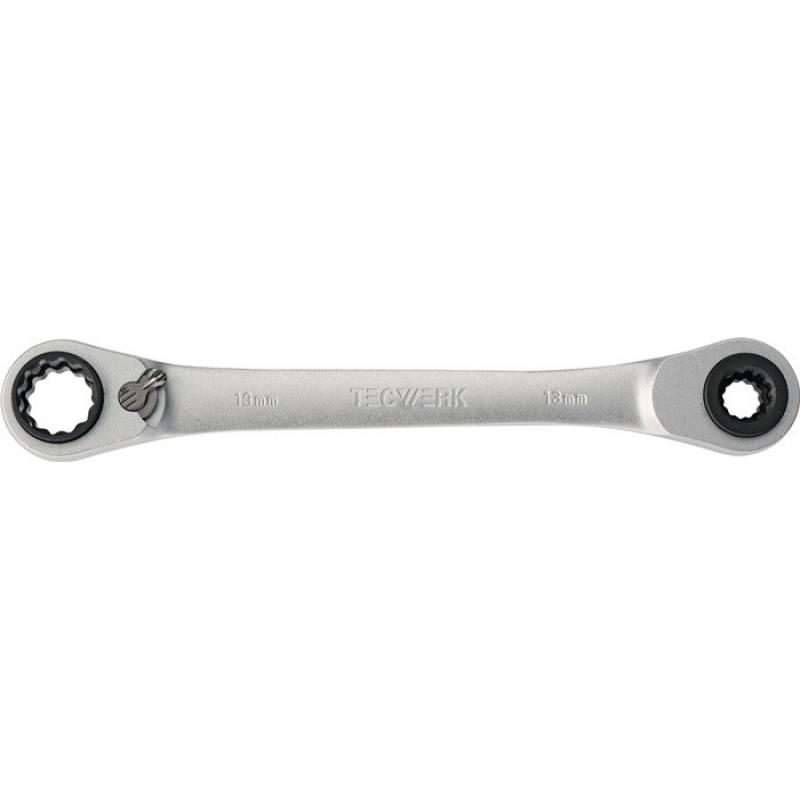 Llave carraca 4 en 1 con palanca bihexagonal